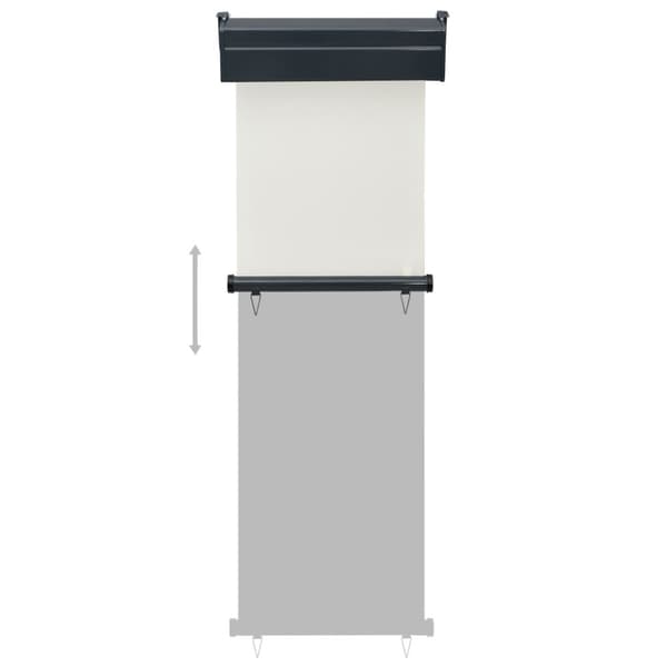 vidaXL Parvekkeen sivumarkiisi 65x250 cm kerma -  Päivän- & aurinkovarjot