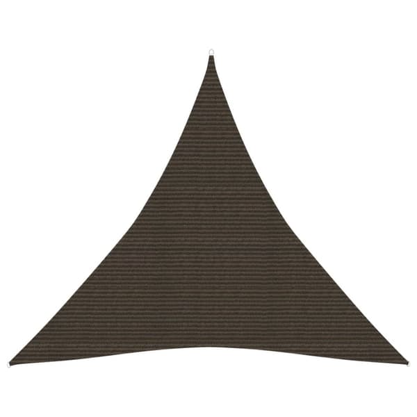 vidaXL solsejl 4,5x4,5x4,5 m 160 g/m² HDPE brun - Parasoller og solskærme
