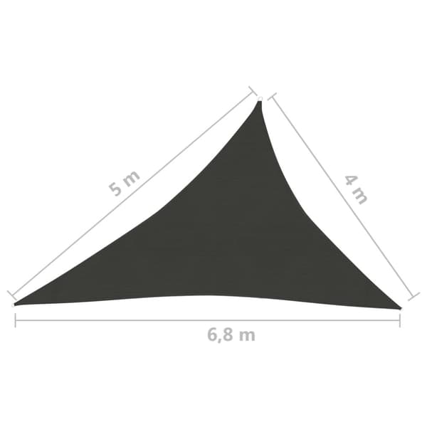 vidaXL Aurinkopurje 160 g/m² musta 4x5x6,8 m HDPE - Päivän- & aurinkovarjot