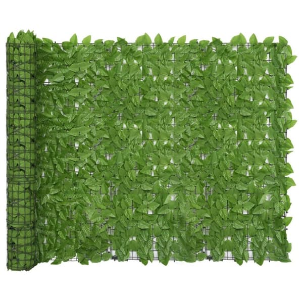 vidaXL Parvekkeen suoja vihreillä lehdillä 600x150 cm -  Päivän- & aurinkovarjot