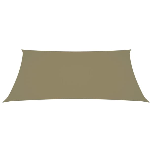 vidaXL Solsegel oxfordtyg rektangulärt 3,5x5 m beige - Parasoll & solskydd