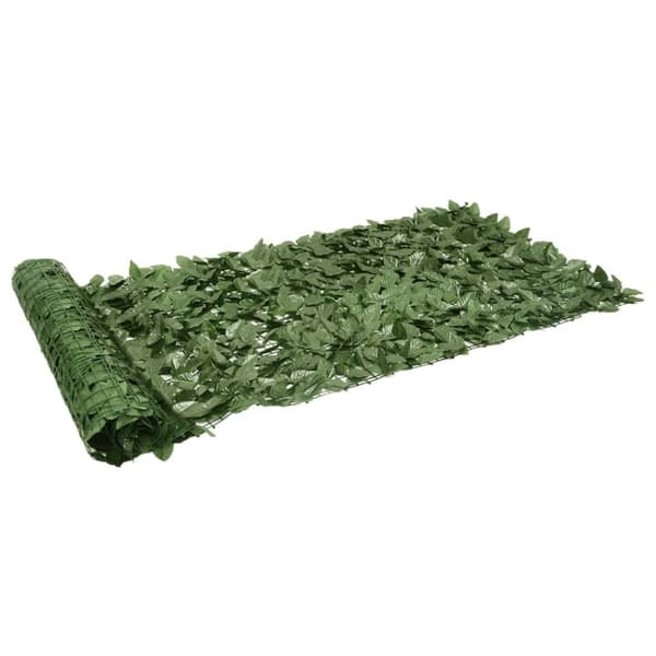 vidaXL altanafskærmning 300x100 cm mørkegrønne blade -  Parasoller og solskærme