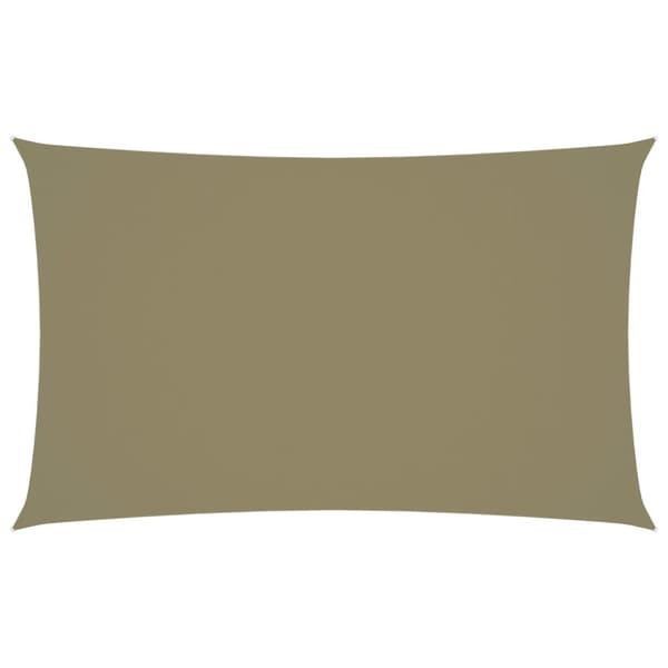 vidaXL Solsegel oxfordtyg rektangulärt 3x6 m beige - Parasoll & solskydd