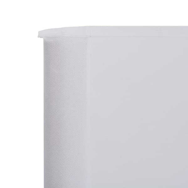 vidaXL 3-panels læsejl 400x160 cm stof sandhvid -  Parasoller og solskærme