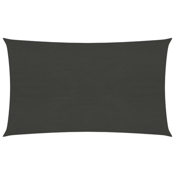 vidaXL solsejl 3,5x5 m 160 g/m² HDPE antracitgrå -  Parasoller og solskærme
