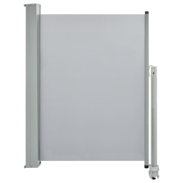 vidaXL Infällbar sidomarkis 100 x 300 cm grå - Parasoll & solskydd