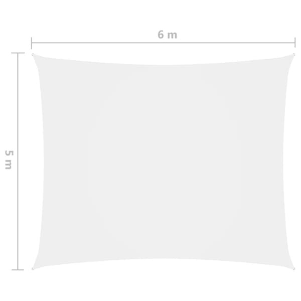 vidaXL Aurinkopurje Oxford-kangas suorakaide 5x6 m valkoinen -  Päivän- & aurinkovarjot