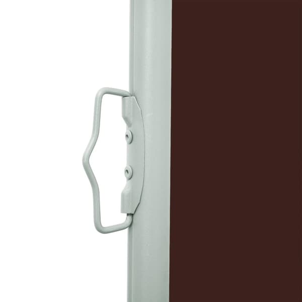 vidaXL Infällbar sidomarkis 140x600 cm brun -  Parasoll & solskydd