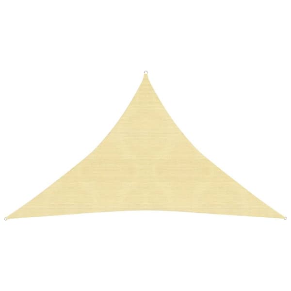 vidaXL Aurinkopurje 160 g/m² beige 3,5x3,5x4,9 m HDPE -  Päivän- & aurinkovarjot