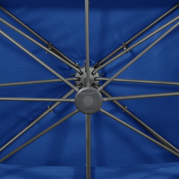 vidaXL Riippuva aurinkovarjo tuplakatolla taivaansininen 400x300 cm - Päivän- & aurinkovarjot