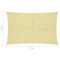 Miniatyrbillede 7 af 7: vidaXL solsejl 160 g/m² 3,5x5 m HDPE beige -  Parasoller og solskærme