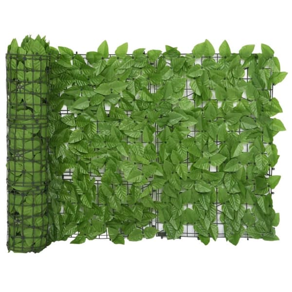 vidaXL Parvekkeen suoja vihreillä lehdillä 600x75 cm -  Päivän- & aurinkovarjot