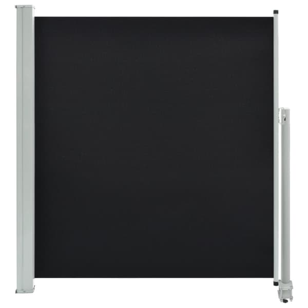 vidaXL Infällbar sidomarkis 140 x 300 cm svart - Parasoll & solskydd