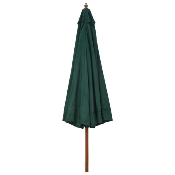 vidaXL Aurinkovarjo puurunko 330 cm vihreä - Päivän- & aurinkovarjot