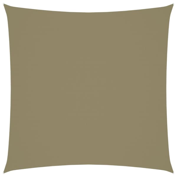 vidaXL Aurinkopurje Oxford-kangas neliönmuotoinen 4x4 m beige - Päivän- & aurinkovarjot