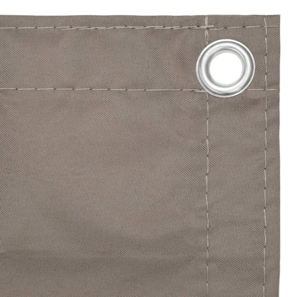 vidaXL Balkongskärm taupe 90x300 cm oxfordtyg - Parasoll & solskydd