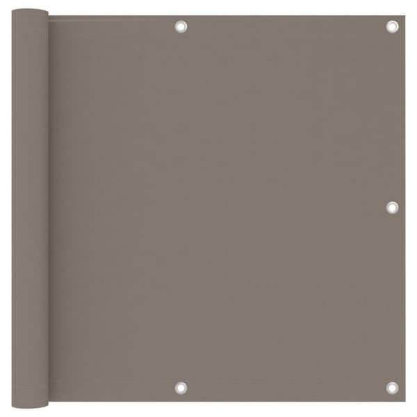 vidaXL Balkongskärm taupe 90x300 cm oxfordtyg - Parasoll & solskydd