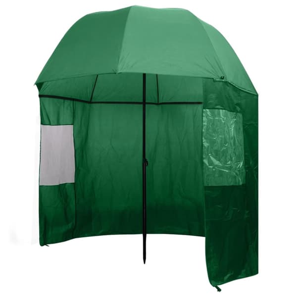 vidaXL Fiskeparaply Grøn 300x240 cm 91028 -  Parasoller og solskærme