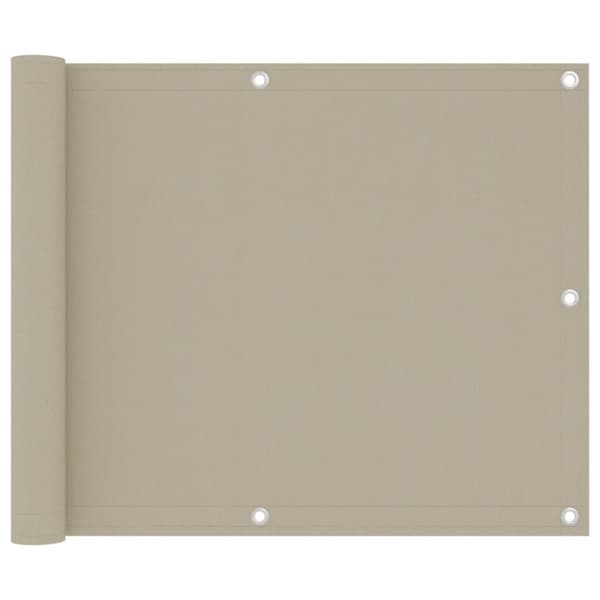 vidaXL altanafskærmning 75x300 cm oxfordstof beige -  Parasoller og solskærme