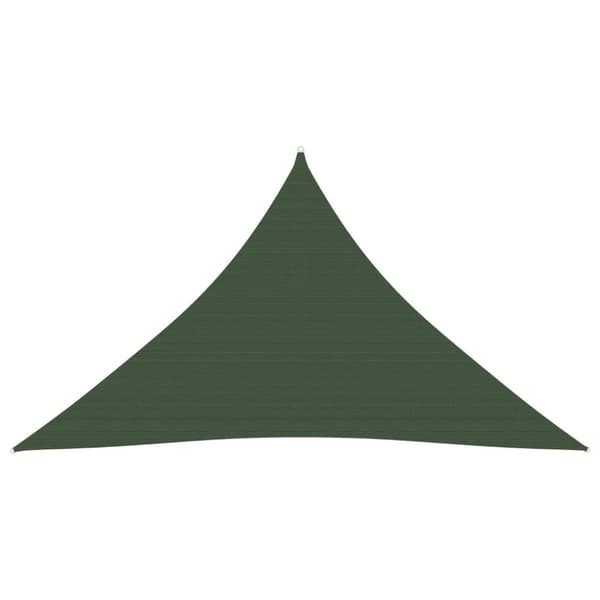 vidaXL Solsegel 160 g/m² mörkgrön 3,5x3,5x4,9 m HDPE -  Parasoll & solskydd