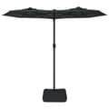 Miniatyrbild 5 av 11: vidaXL Parasoll dubbelt med LED antracit 316x240 cm -  Parasoll & solskydd