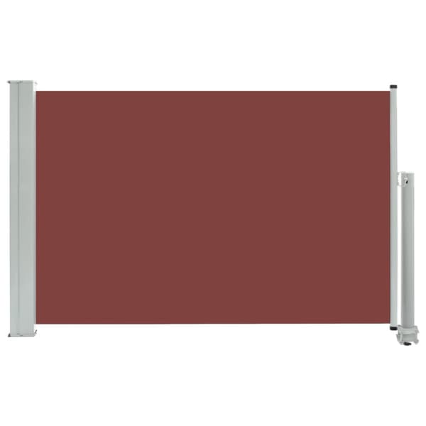 vidaXL Infällbar sidomarkis 60x300 cm brun - Parasoll & solskydd