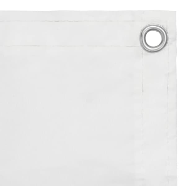 vidaXL Parvekkeen suoja valkoinen 120x600 cm Oxford kangas -  Päivän- & aurinkovarjot