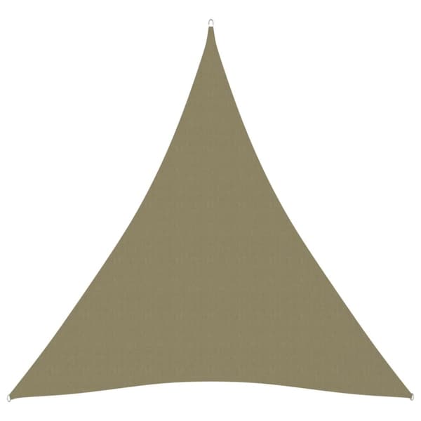 vidaXL Aurinkopurje Oxford-kangas kolmio 4x5x5 m beige -  Päivän- & aurinkovarjot