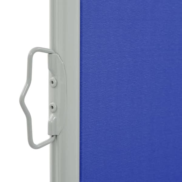 vidaXL Infällbar sidomarkis 100x300 cm blå - Parasoll & solskydd
