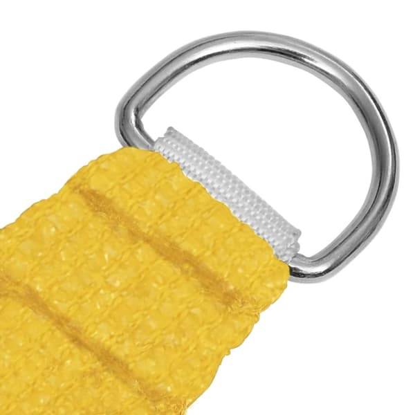 vidaXL Solsegel 160 g/m² gul 3/4x2 m HDPE - Parasoll & solskydd