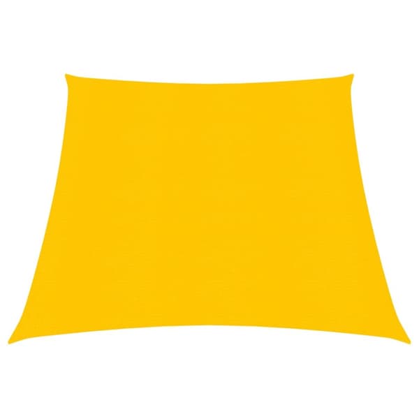 vidaXL Solsegel 160 g/m² gul 3/4x2 m HDPE - Parasoll & solskydd