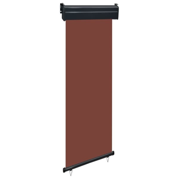 vidaXL sidemarkise til altan 65x250 cm brun -  Parasoller og solskærme