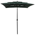Miniatyrbillede 3 af 7: vidaXL parasol med aluminiumsstang i 3 niveauer 2x2 m grøn -  Parasoller og solskærme