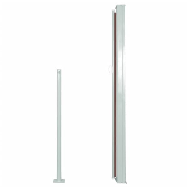 vidaXL sammenrullelig sidemarkise 140 x 300 cm brun -  Parasoller og solskærme