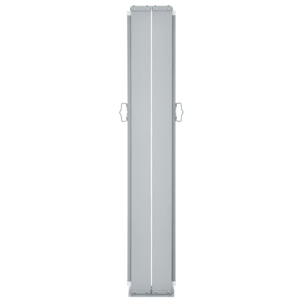 vidaXL sammenrullelig sidemarkise 100 x 600 cm rød - Parasoller og solskærme