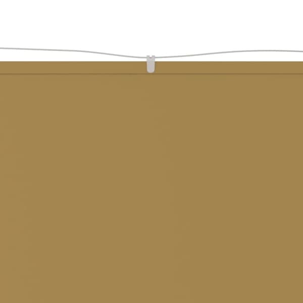 vidaXL Markis vertikal beige 140x420 cm oxfordtyg - Parasoll & solskydd