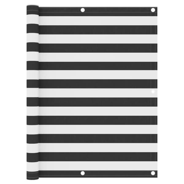 vidaXL Parvekkeen suoja antrasiitti/valkoinen 120x500 cm Oxford kangas - Päivän- & aurinkovarjot