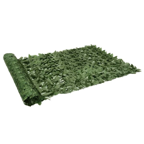 vidaXL altanafskærmning 500x150 cm mørkegrønne blade -  Parasoller og solskærme