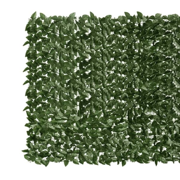 vidaXL altanafskærmning 500x150 cm mørkegrønne blade -  Parasoller og solskærme