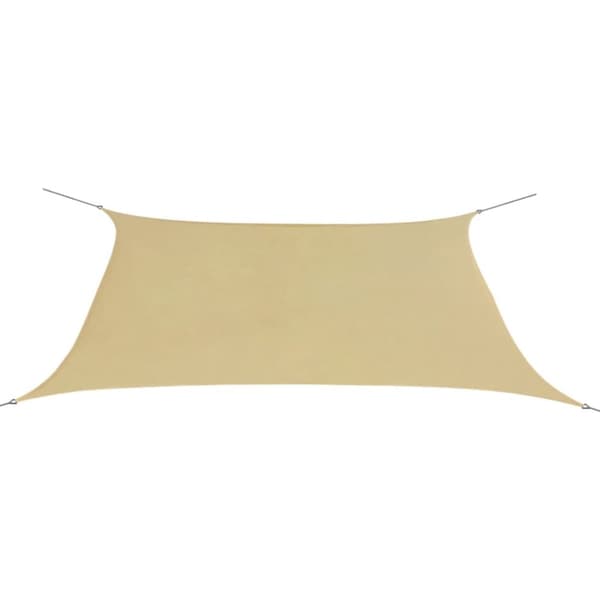 vidaXL solsejl Oxfordstof rektangulær 2 x 4 m beige -  Parasoller og solskærme