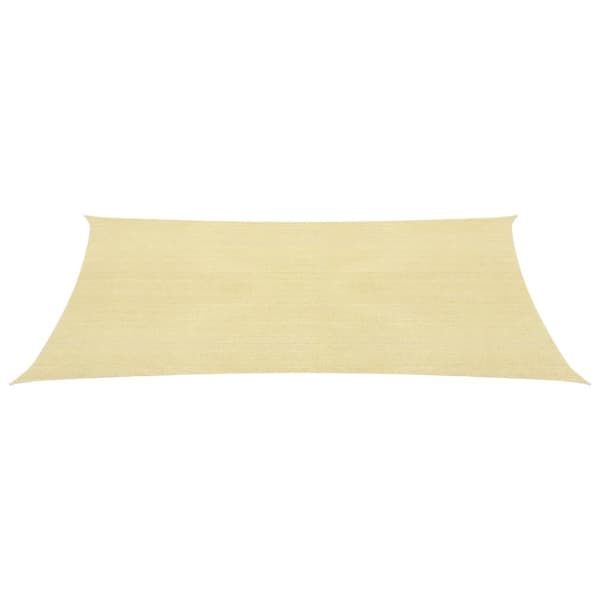 vidaXL Solsegel 160 g/m² beige 3x4 m HDPE - Parasoll & solskydd