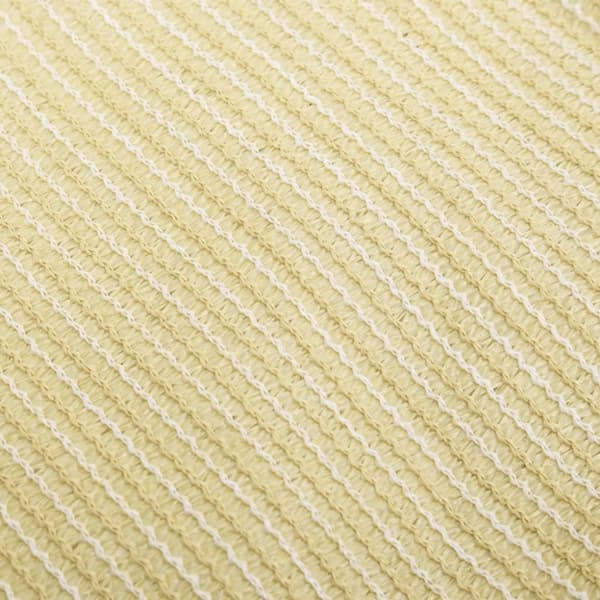 vidaXL Solsegel 160 g/m² beige 3x4 m HDPE - Parasoll & solskydd