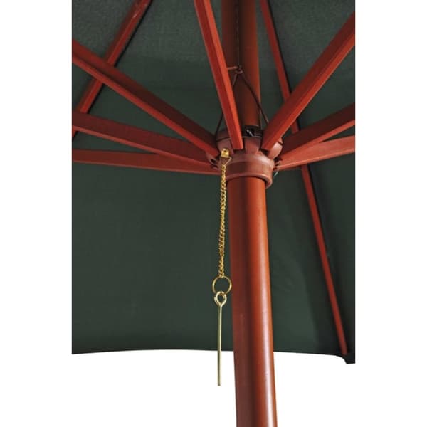 vidaXL Aurinkovarjo vihreä 258 cm - Päivän- & aurinkovarjot