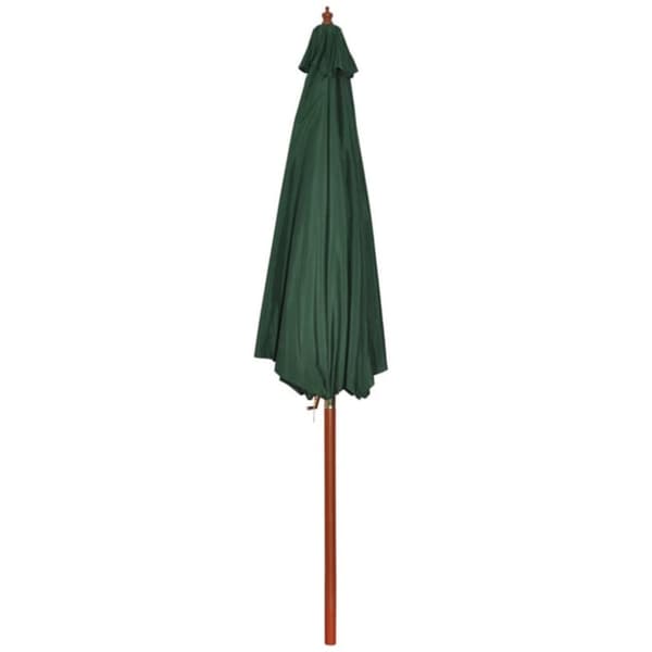 vidaXL Aurinkovarjo vihreä 258 cm - Päivän- & aurinkovarjot