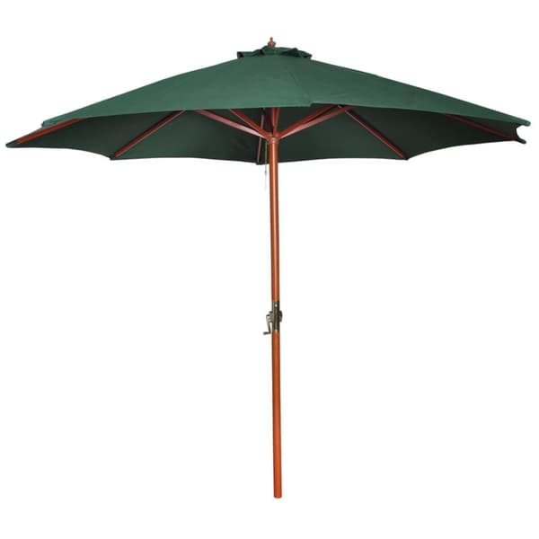 vidaXL Aurinkovarjo vihreä 258 cm -  Päivän- & aurinkovarjot