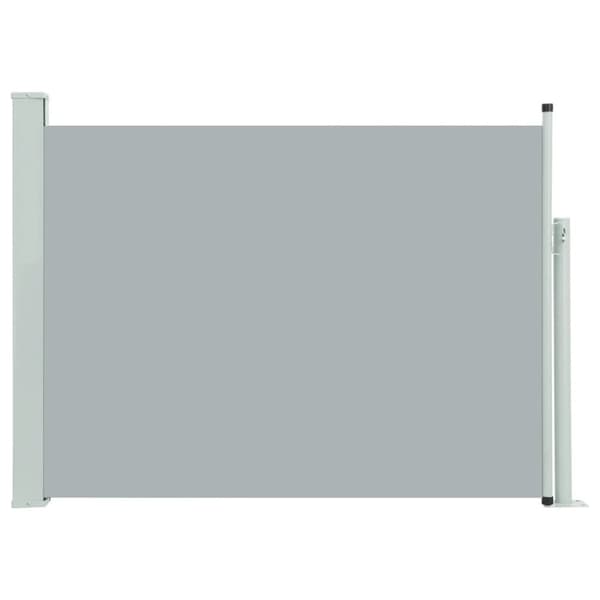 vidaXL Infällbar sidomarkis 100x500 cm grå -  Parasoll & solskydd