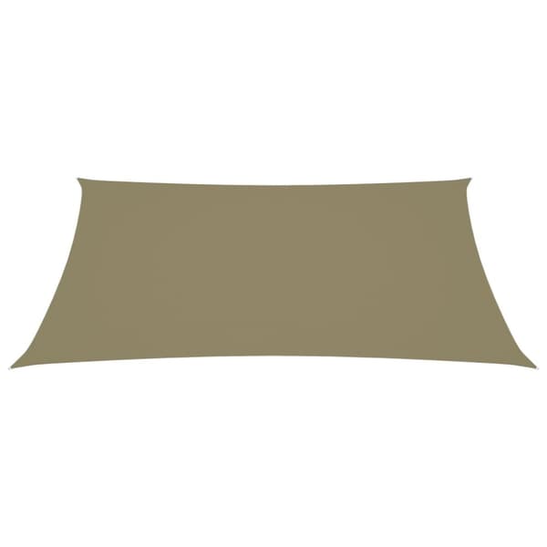 vidaXL Solsegel oxfordtyg rektangulärt 4x5 m beige - Parasoll & solskydd