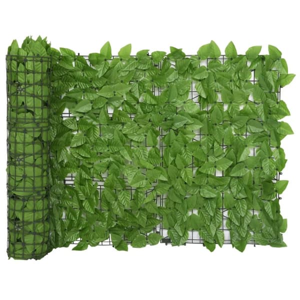 vidaXL Parvekkeen suoja vihreillä lehdillä 400x75 cm -  Päivän- & aurinkovarjot