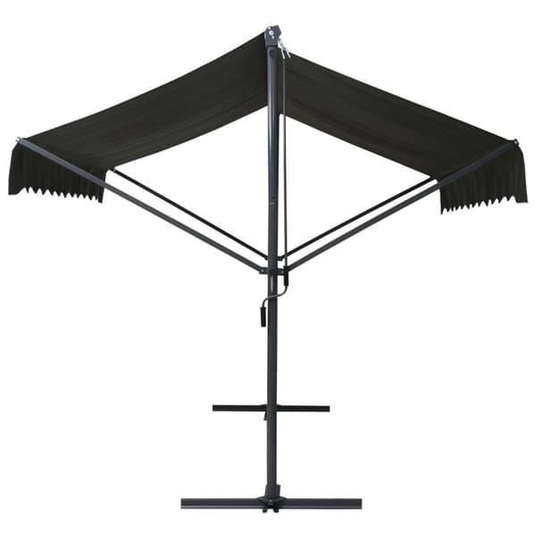 vidaXL fritstående markise 500 x 300 cm antracitgrå -  Parasoller og solskærme