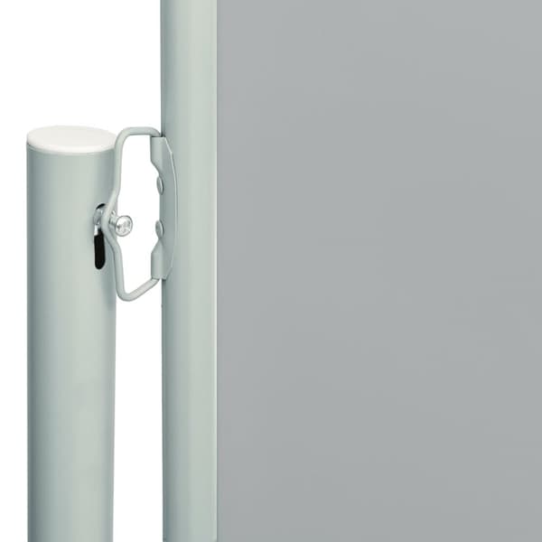vidaXL Sisäänvedettävä terassin sivumarkiisi 220x600 cm harmaa - Päivän- & aurinkovarjot